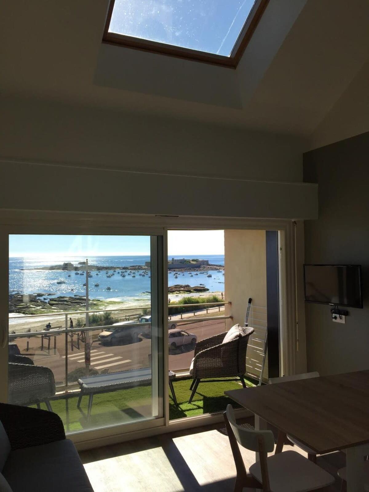 Magnifique Duplex Super Cosy Vue Mer 180 Ploemeur Exterior photo